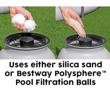 The Pool Sand Filter & Pump 1500gal Filtration System.
