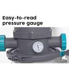 The Pool Sand Filter & Pump Pressure System.