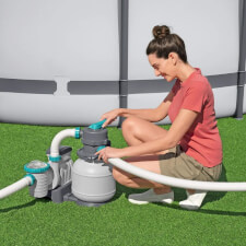 The Pool Sand Filter & Pump 1500Gal.