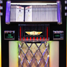 Rock-Ola Bubbler Black Jukebox CD Selector.