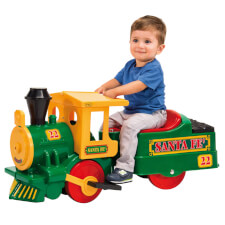 Kid enjoying the Santa Fé Electric Ride On Train.
