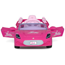 The Barbie RC Electric Ride-On Car Front.