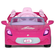 The Barbie RC Electric Ride-On Car Front.