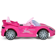 The Barbie RC Electric Ride-On Car Side.
