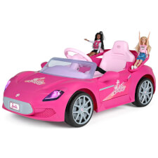 The Barbie RC Electric Ride-On Car Side.