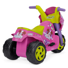 The Mini Puppy Ride On Motorbike Back View.