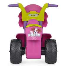 The Mini Puppy Ride On Motorbike Back View.