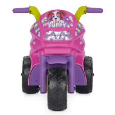 The Mini Puppy Ride On Motorbike Front View.