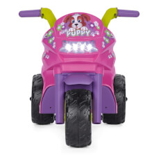 The Mini Puppy Ride On Motorbike Front View.