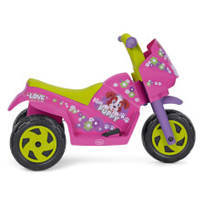 The Mini Puppy Ride On Motorbike Side View.