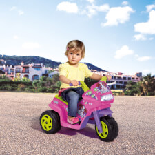 Kid Riding Mini Puppy Motorbike.