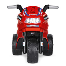 The Ducati Mini EVO Ride On Motorbike Front View.