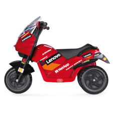 The Ducati Desmosedici EVO Ride On Motorbike Side View.
