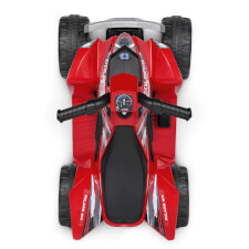The Polaris Mini Ride On Motorbike Up View.
