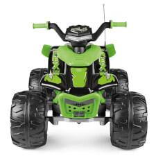The Corral T-Rex Green 330W Ride On Motorbike.
