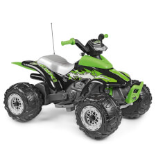 The Corral T-Rex Green 330W Ride On Motorbike.