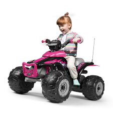 The Corral T-Rex Pink 330W Ride On Motorbike.