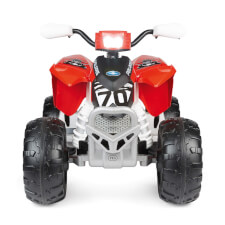 The Polaris Outlaw 330W Ride On Motorbike in Red.