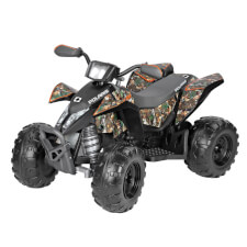The Polaris Outlaw 330W Ride On Motorbike in Camo.