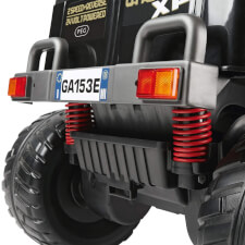 The Peg Perego Gaucho XP Electric Ride-On Quad Plaque.