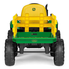 The Peg Perego John Deere Farm Power Ride-On Tractor Back view.