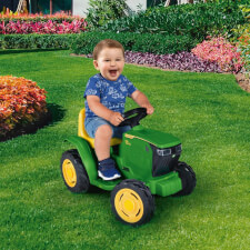 The Peg Perego John Deere Ride-On Mini Tractor.