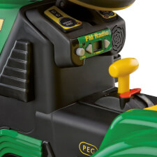 The Peg Perego John Deere Ground Loader Electric Bulldozer Gear.