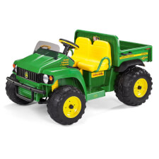 The Peg Perego John Deere Gator HPX Ride On Vehicle in Green.