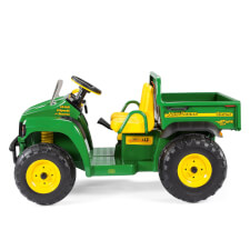 The Peg Perego John Deere Gator HPX Ride On Vehicle in Green.