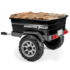 Peg Perego Adventure Trailer Loaded with wood.