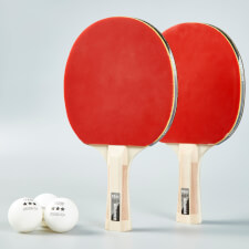 The Tekscore Advance 3-Star Table Tennis Bat & Ball Set