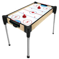 The air hockey table.