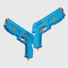 The light guns included.