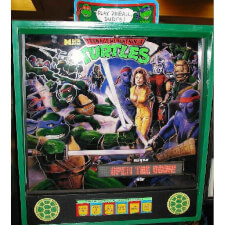 Teenage Mutant Ninja Turtles Pinball - Backglass