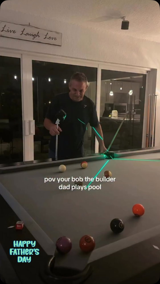 Extreme 😆 Happy Father’s Day to all you players 🎱🏓🥅⚽️🎯🎲🎳