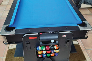 A Strikeworth 7ft Multi Game with ball storage.