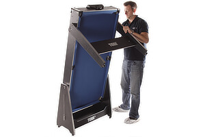 The folding system on a Tekscore games table.