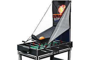 A Tekscore multi games table ready for basketball.