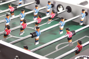 The team on a Tekscore football table.