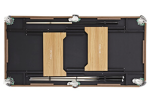 The folding Pureline pool table.