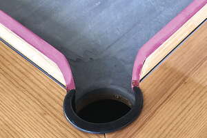 A pool table slate bed.