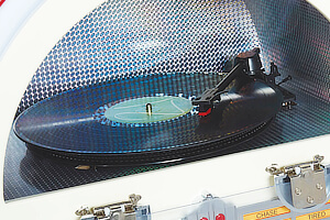 The record player on a Pureline jukebox.
