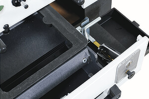 The secure cashbox on a Stadium Line table.