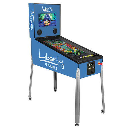 A customised pinball machine.