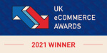 The UK Ecommerce Awards 2021 Winner's logo.