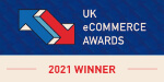 The UK Ecommerce Awards 2021 Winner's logo.
