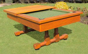 evergreen classic pool table on grass