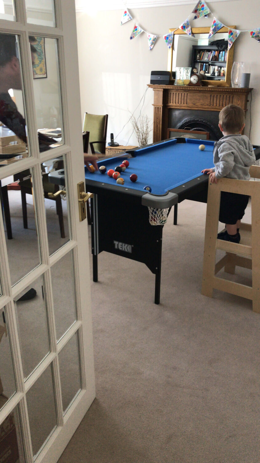 Tekscore Folding Leg Pool Table & Table Tennis Top Liberty Games