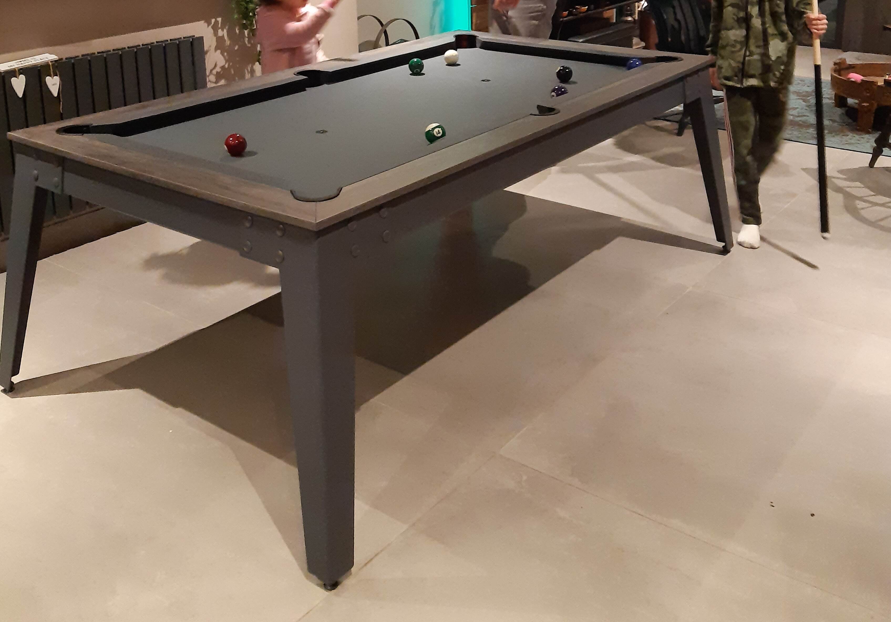 The Steel 6ft Slate Bed American Pool Table Liberty Games