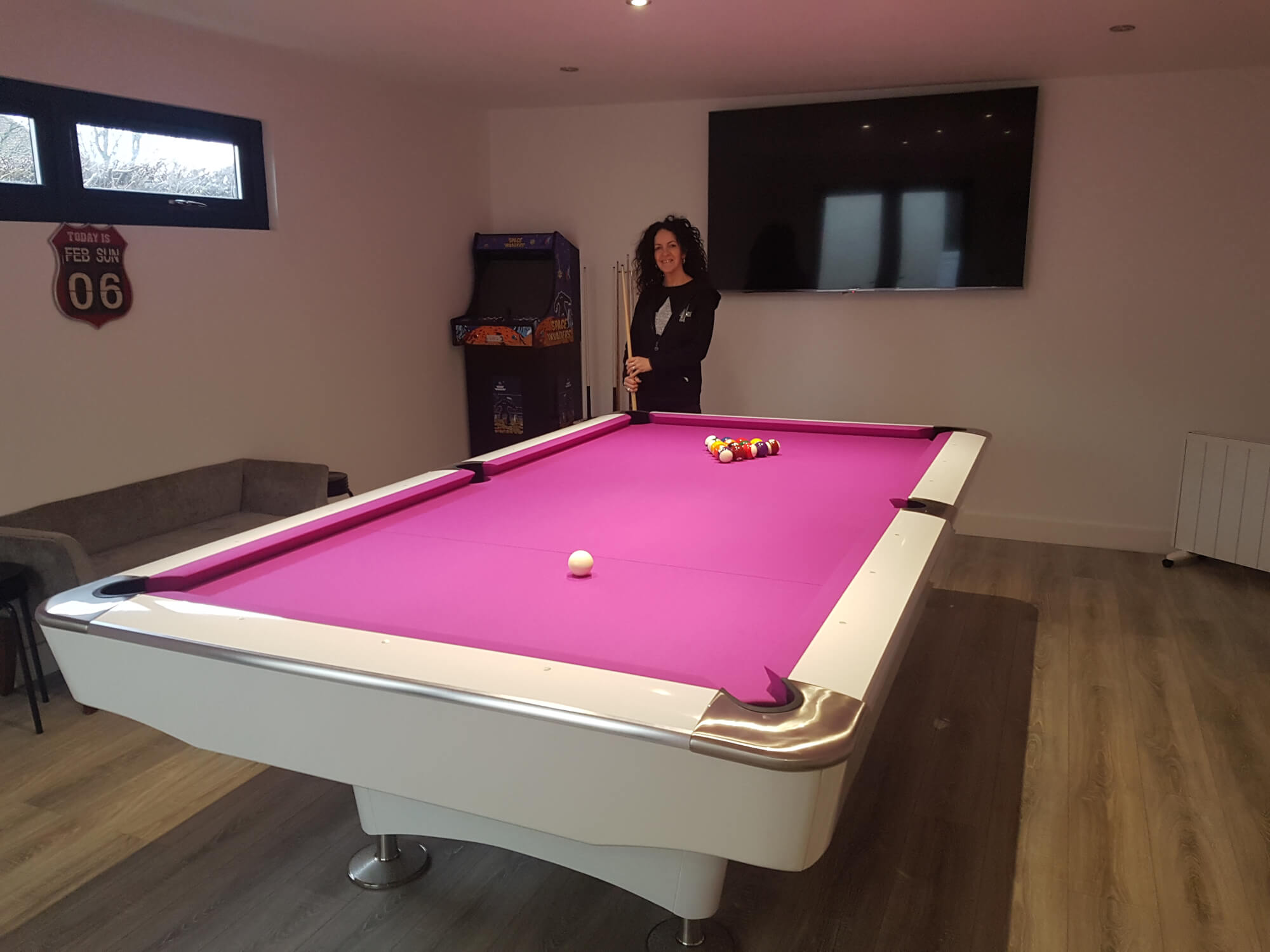 PureLine LA Pro American Slate Bed Pool Table Liberty Games